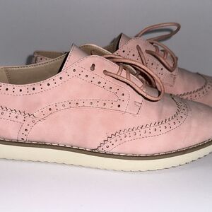 Pink Oxford Flats